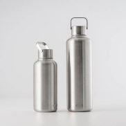 EQUA Timeless 1000 ml rozsdamentes acél kulacs - EZÜST