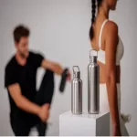 EQUA Timeless 1000 ml rozsdamentes acél kulacs - EZÜST