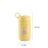 EQUA rozsdamentes acél kulacs 400 ml - ZSIRÁF